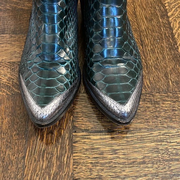 Zadig & Voltaire Green Python Ankle Bootie - Picture 5 of 6